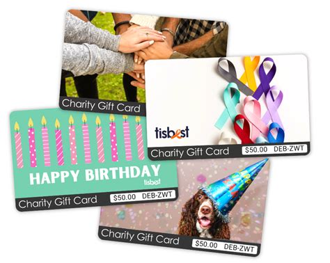 TisBest Charity Gift Cards Make Charitable Giving Fun .
